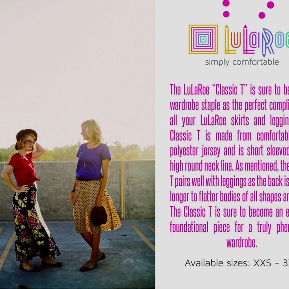 SOFT LuLaRoe Classic T long cut back medium (10-12) Comfortable spun jersey poly - Picture 9 of 9